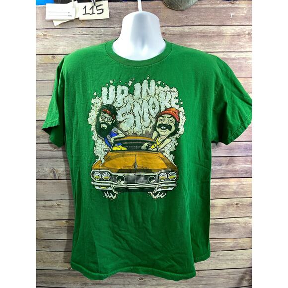 Cheech and Chong Green Up in Smoke T Shirt Large - Picture 1 of 9